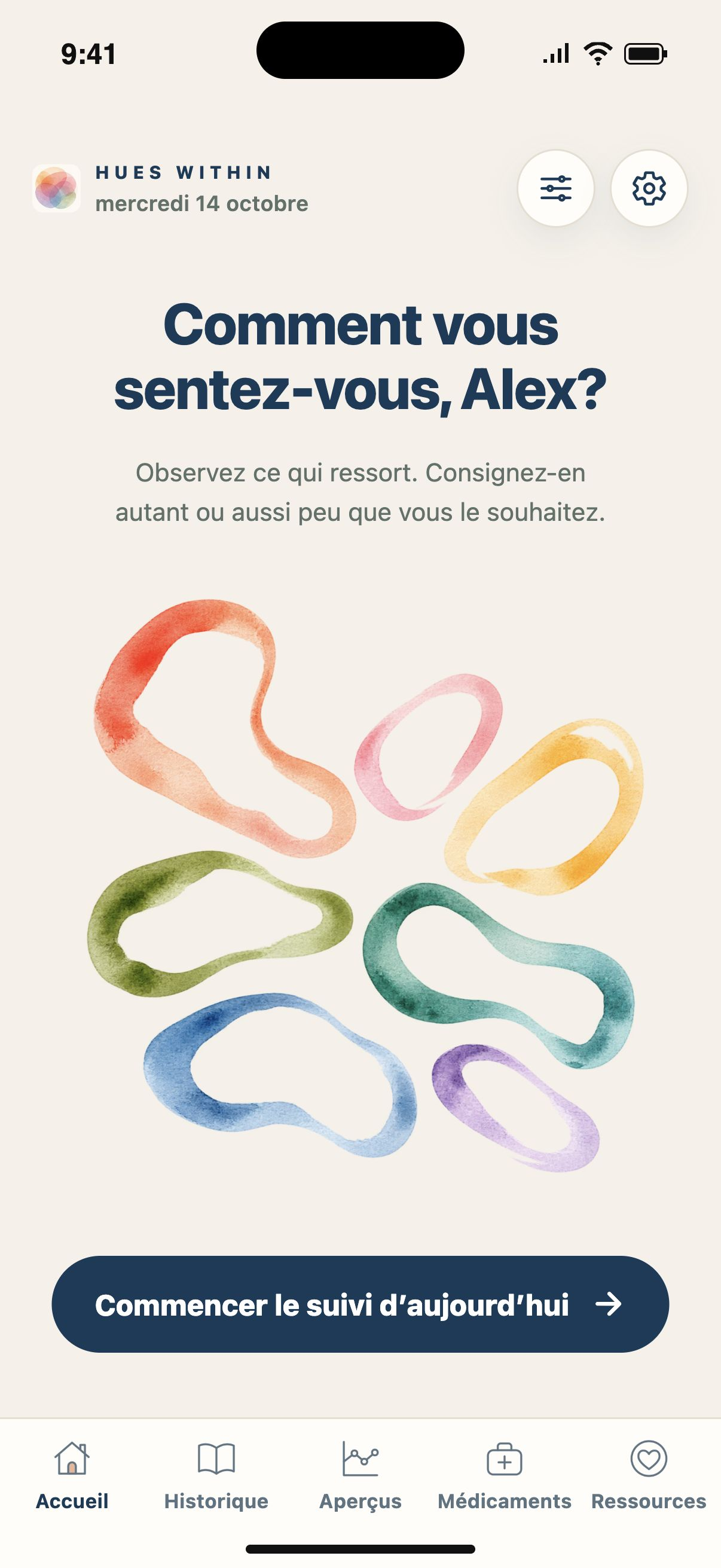 Accueil avant un suivi